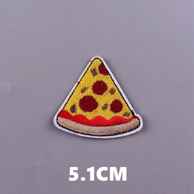 Cute 'Pizza Slice' Embroidered Patch