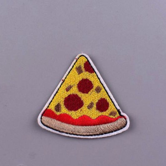 Cute 'Pizza Slice' Embroidered Patch