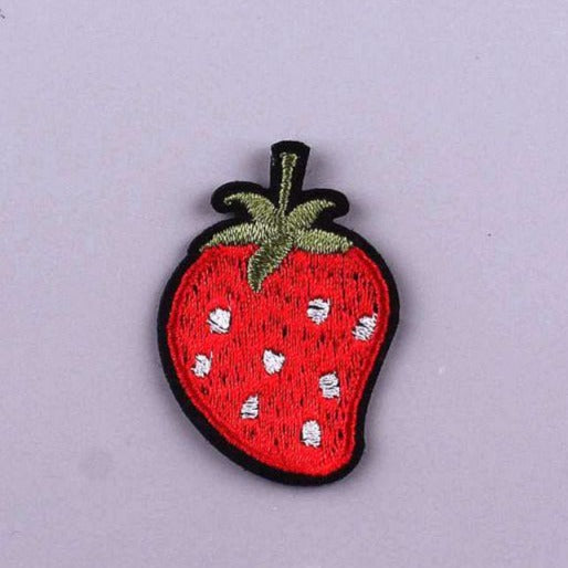 Cute 'Strawberry' Embroidered Patch