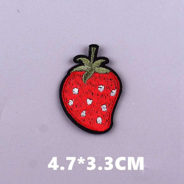 Cute 'Strawberry' Embroidered Patch