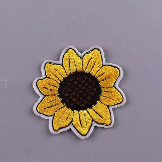 Cute 'Sunflower' Embroidered Patch
