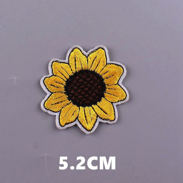 Cute 'Sunflower' Embroidered Patch