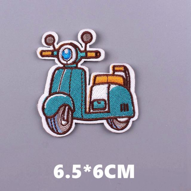 Cute 'Vintage | Motorcycle' Embroidered Patch