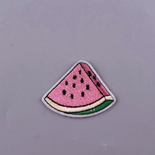 Cute 'Watermelon | Slice' Embroidered Sew Iron On Patch