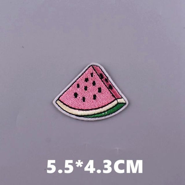 Cute 'Watermelon | Slice' Embroidered Sew Iron On Patch