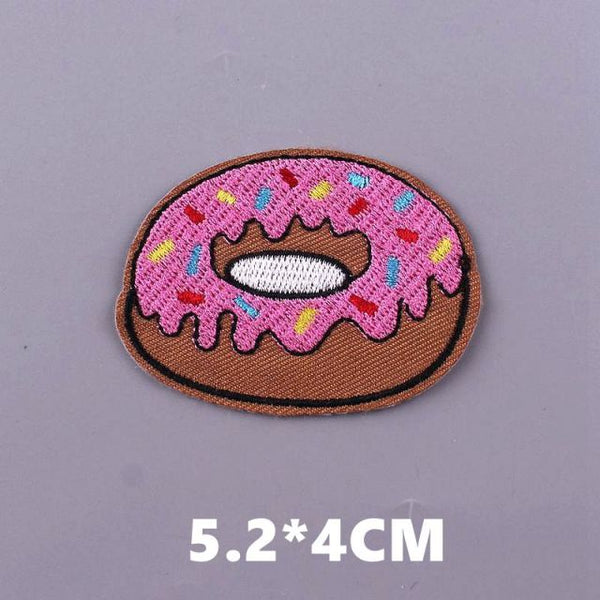 Cute 'Sprinkled Donut' Embroidered Patch