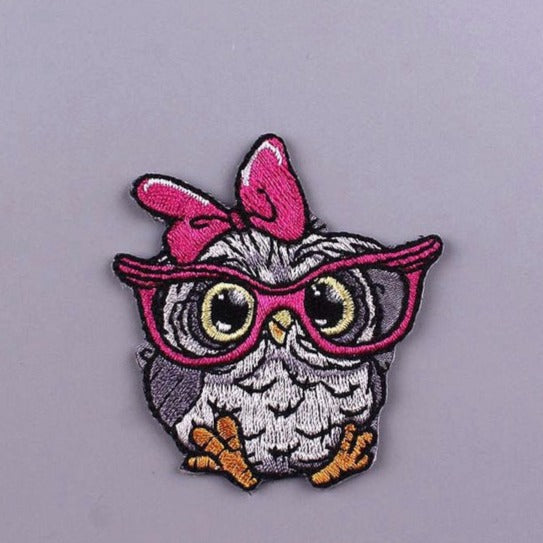 Cute 'Owl | Cartoon' Embroidered Patch