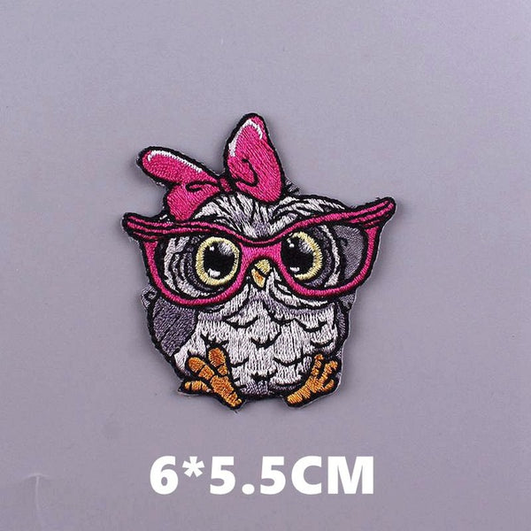 Cute 'Owl | Cartoon' Embroidered Patch