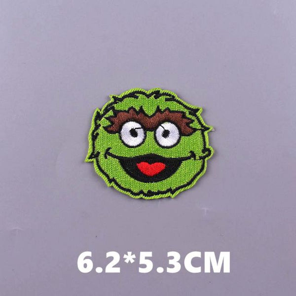 Sesame Street 'Oscar the Grouch | Head'  Embroidered Patch