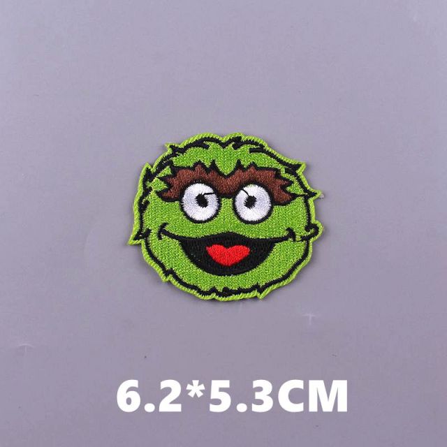 Sesame Street 'Oscar the Grouch | Head'  Embroidered Patch