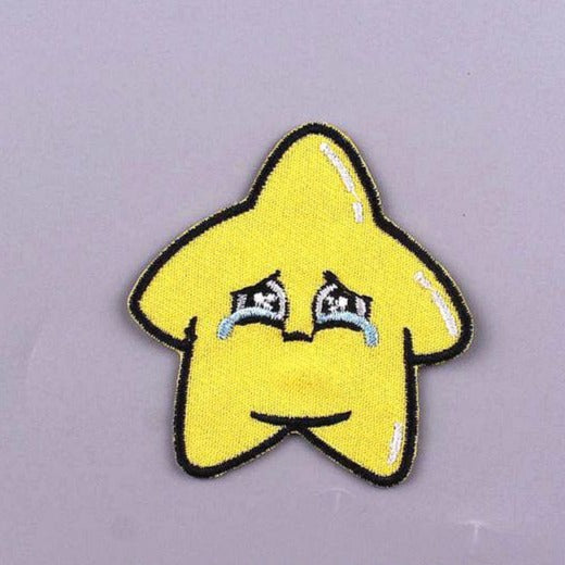 Cute 'Star | Teary Eyed' Embroidered Patch