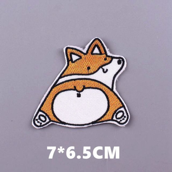 Cute 'Corgi | Back View' Embroidered Patch