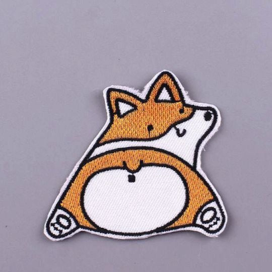 Cute 'Corgi | Back View' Embroidered Patch