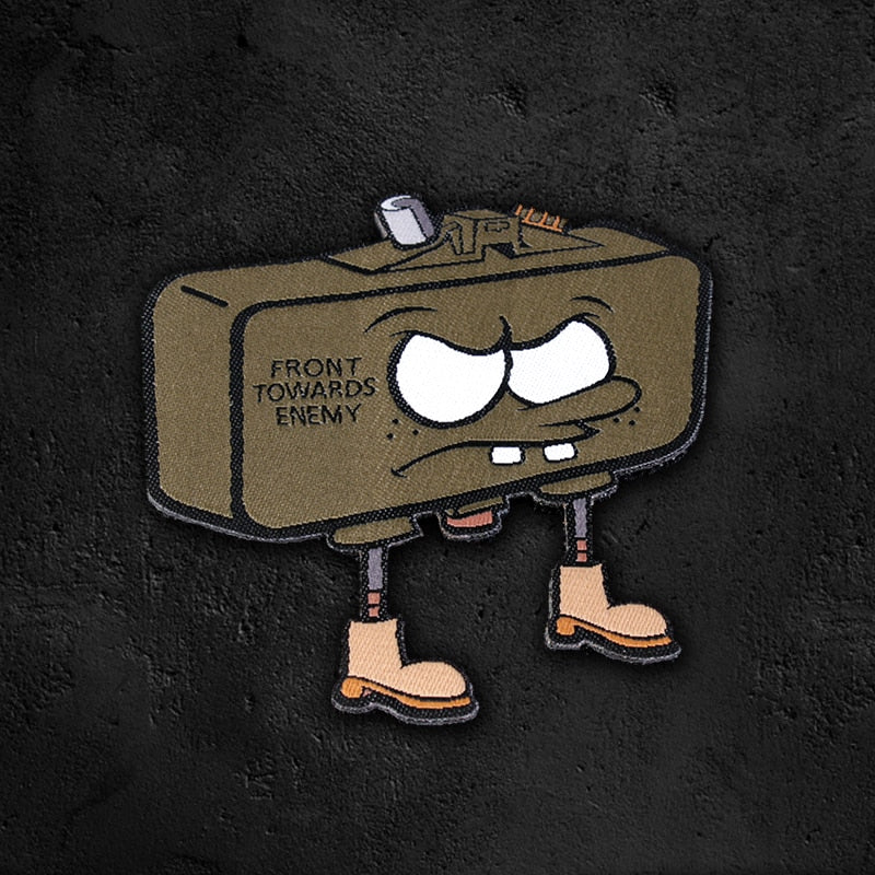 Tactical Box 'Front Towards Enemy' Embroidered Velcro Patch