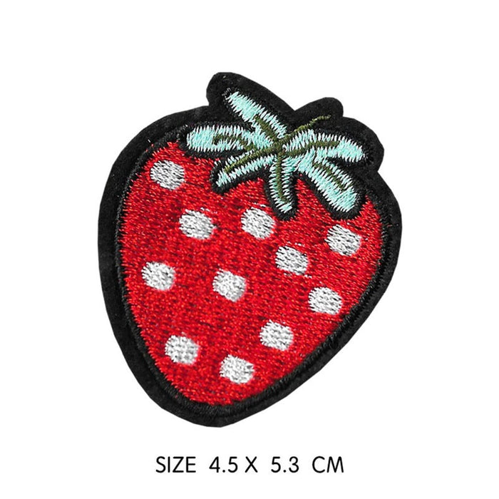 Food 'Strawberry' Embroidered Patch
