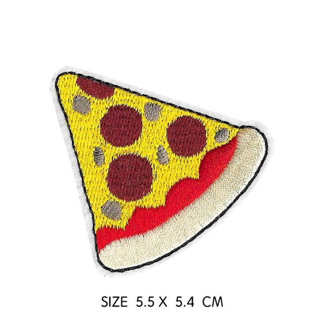 Food 'Slice of Pepperoni Pizza' Embroidered Patch