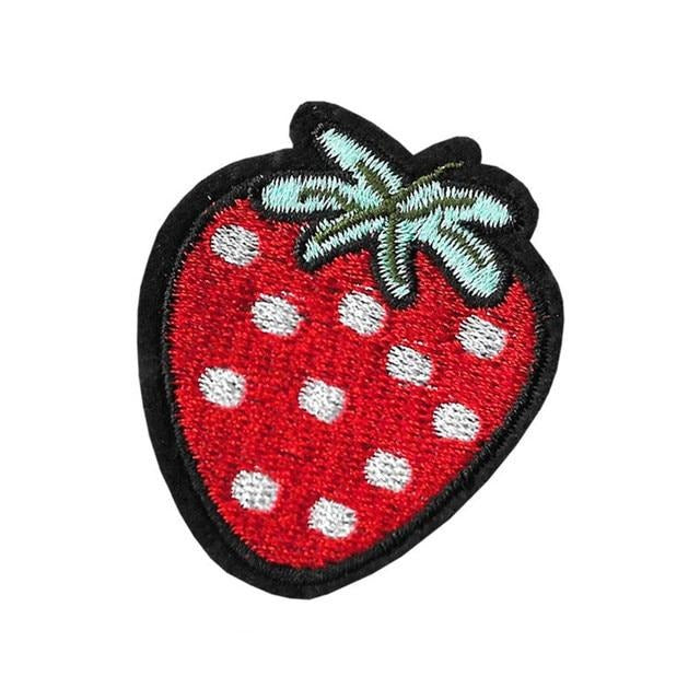 Food 'Strawberry' Embroidered Patch