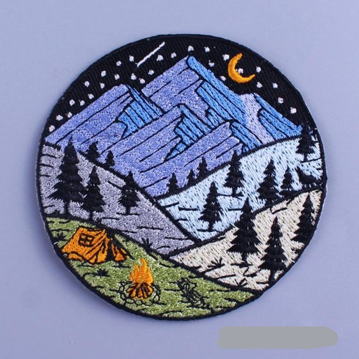 Camping Under The Stars Embroidered Patch