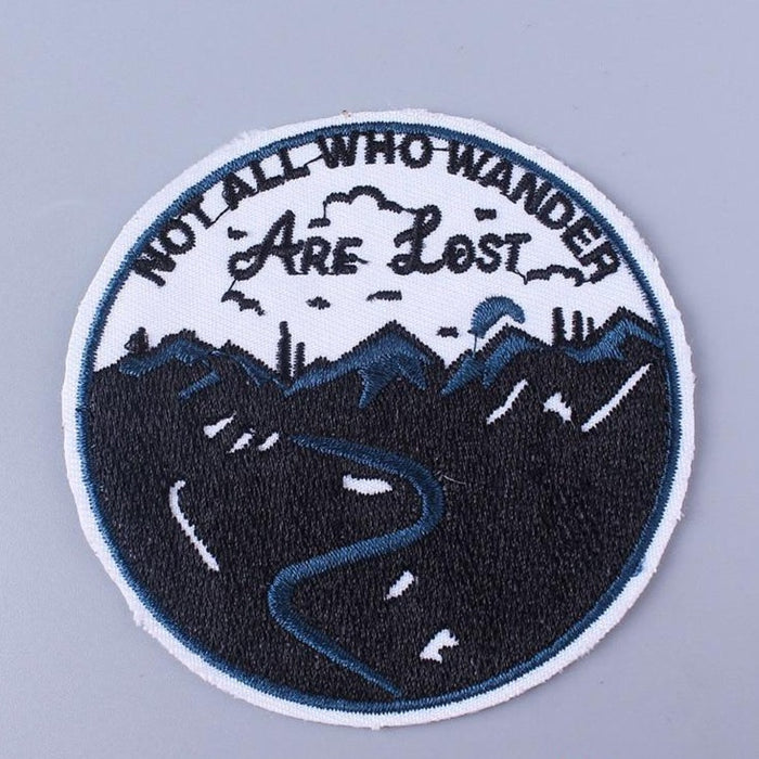 Travel 'Not All Who Wander Are Lost' Embroidered Patch