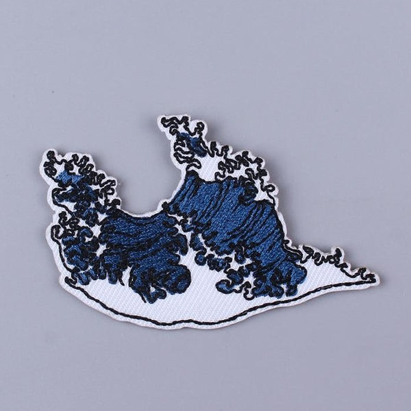 Travel 'Ocean Waves' Embroidered Patch