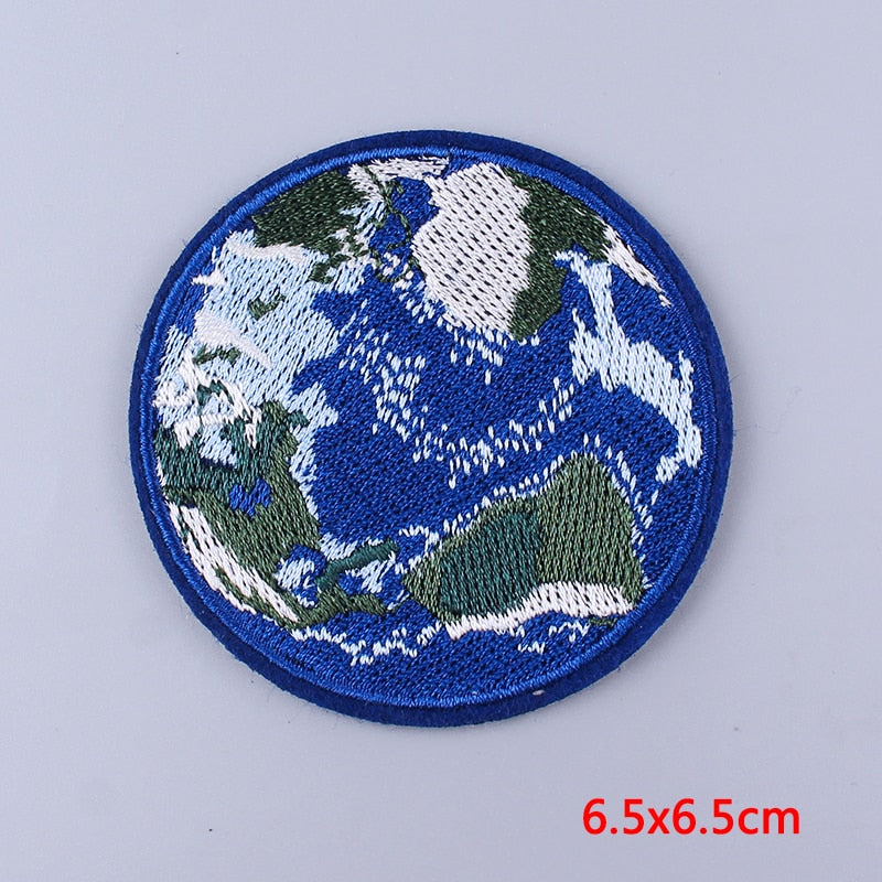 Planet Earth Embroidered Patch