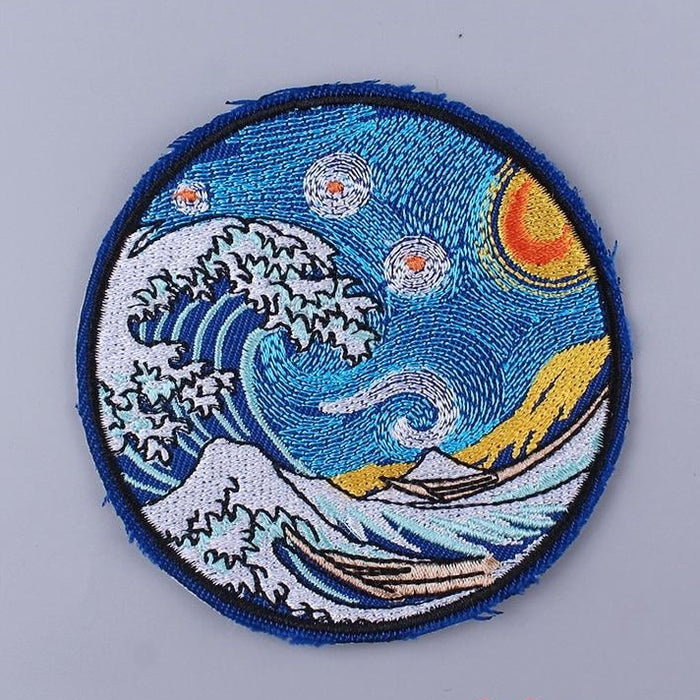 The Great Wave Embroidered Patch