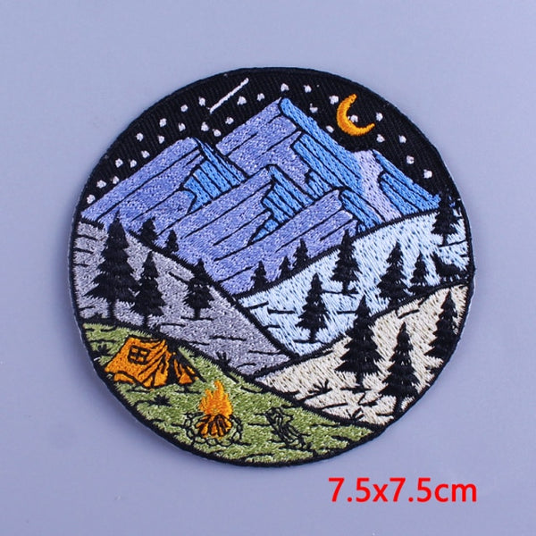 Camping Under The Stars Embroidered Patch