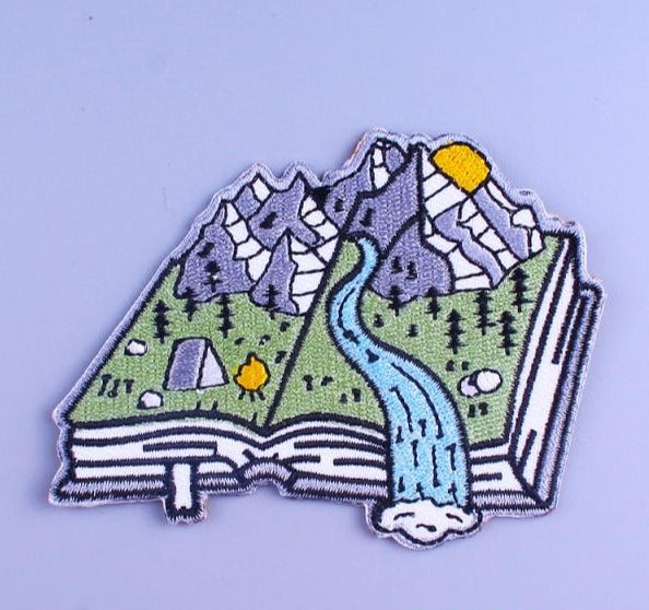 Book Of Valleys And Mountains Embroidered Patch