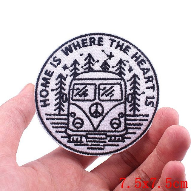 'Home is Where the Heart Is' Embroidered Patch