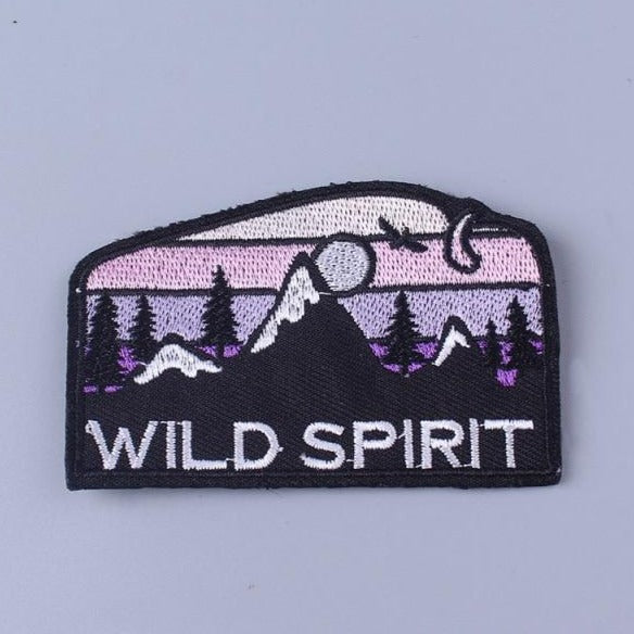 Travel 'Wild Spirit' Embroidered Patch