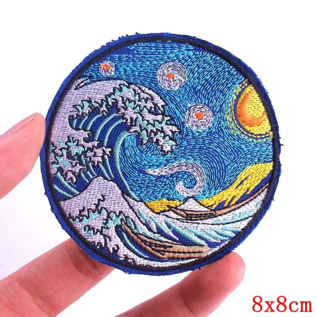 The Great Wave Embroidered Patch