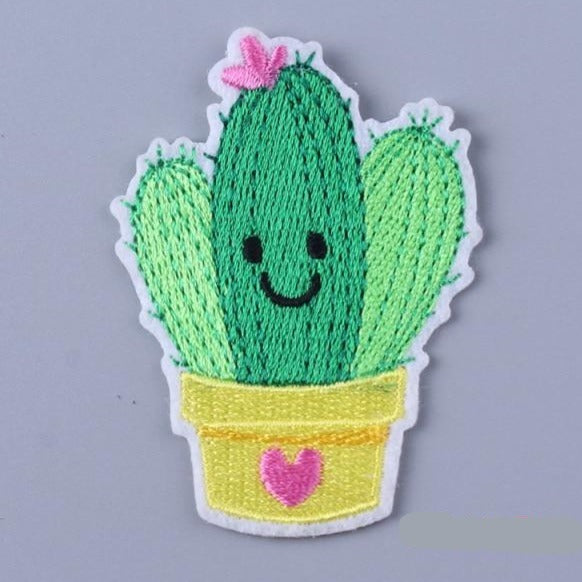Cactus 'Triple Golden Star' Embroidered Patch