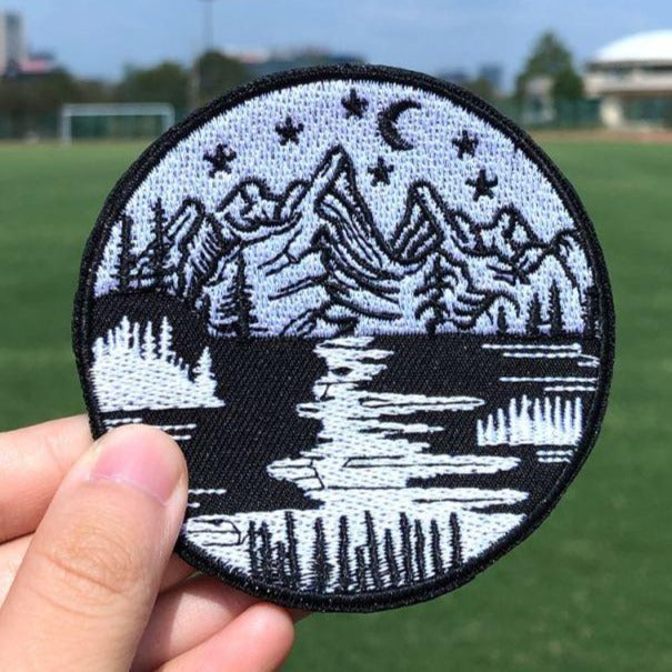 Travel 'Serene Nature At Night' Embroidered Patch
