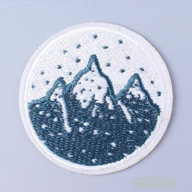 Mountain Peaks Embroidered Patch