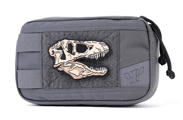 Tyrannosaurus Rex Skull Embroidered Velcro Patch