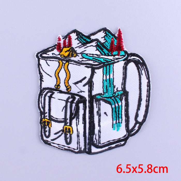 Snow Mountain Back Pack Embroidered Patch