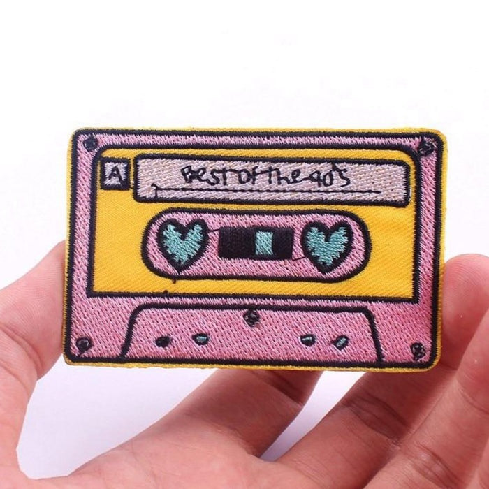Cute Cassette Tape 'Best Of The 90's' Embroidered Patch