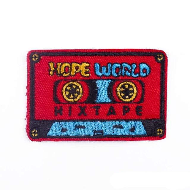 Cassette Tape 'Hope World | Hixtape' Embroidered Patch