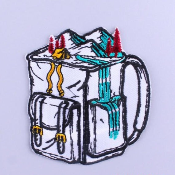 Snow Mountain Back Pack Embroidered Patch