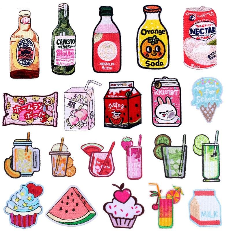 Fresh Watermelon Juice Embroidered Patch