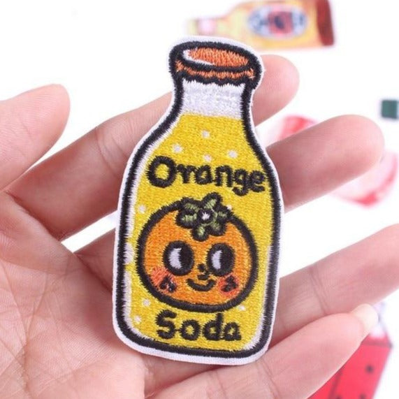 Drinks 'Orange Soda' Embroidered Patch