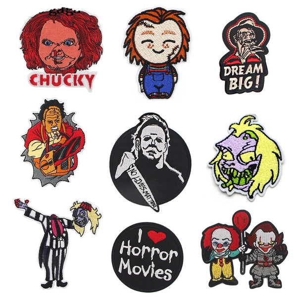 Horror 'I Love Horror Movies' Embroidered Patch