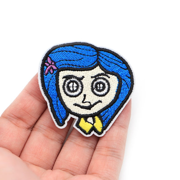 Coraline Jones Face Embroidered Patch