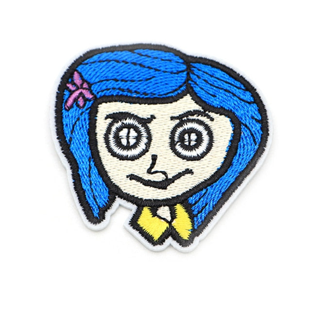 Coraline Jones Face Embroidered Patch