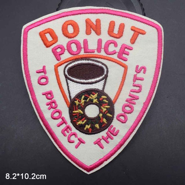 Food 'Donut Police, To Protect The Donuts' Embroidered Patch