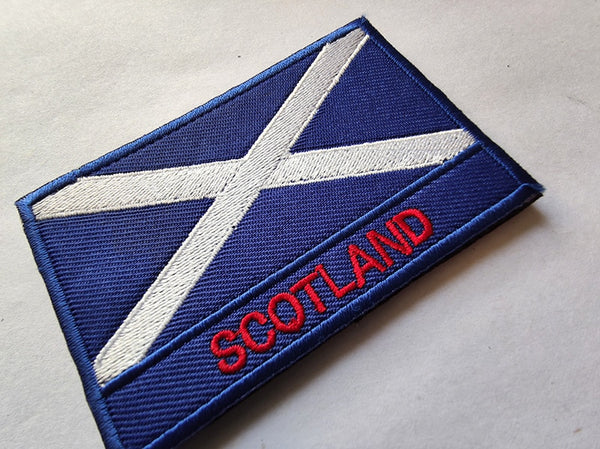 Scotland Flag Embroidered Velcro Patch