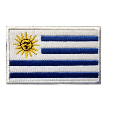 Uruguay Flag Embroidered Velcro Patch