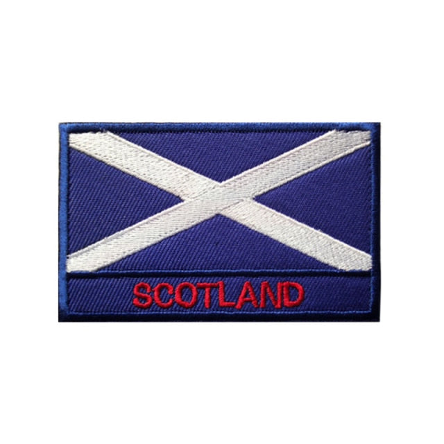Scotland Flag Embroidered Velcro Patch