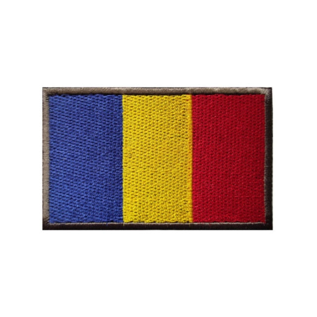 Romania Flag Embroidered Velcro Patch
