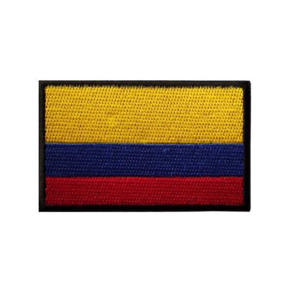 Colombia Flag Embroidered Velcro Patch